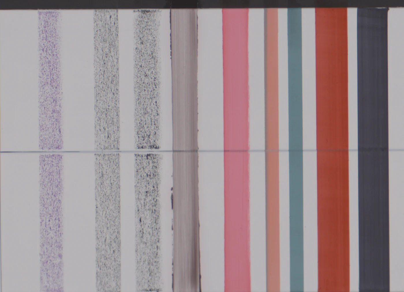 Test panel, stained